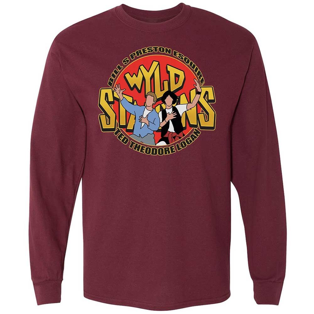 Long Sleeve T-Shirt - P91UPT7Z - Maroon - 6