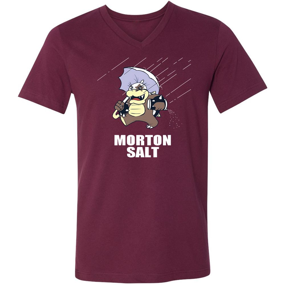 Unisex V-Neck T-Shirt - HW4VAVHD - Maroon - 6