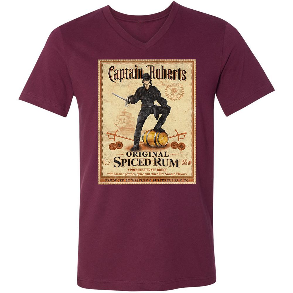 Unisex V-Neck T-Shirt - HJNPLV6C - Maroon - 6