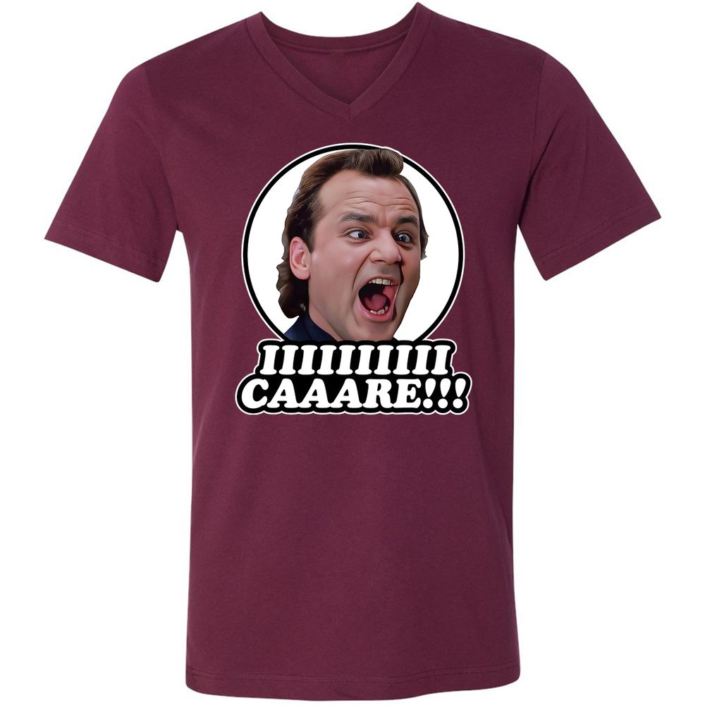 Unisex V-Neck T-Shirt - GSL1Q5MD - Maroon - 6