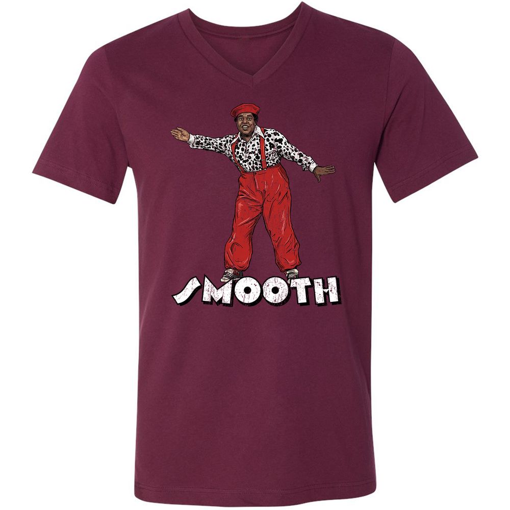 Unisex V-Neck T-Shirt - K9KZVMKX - Maroon - 6