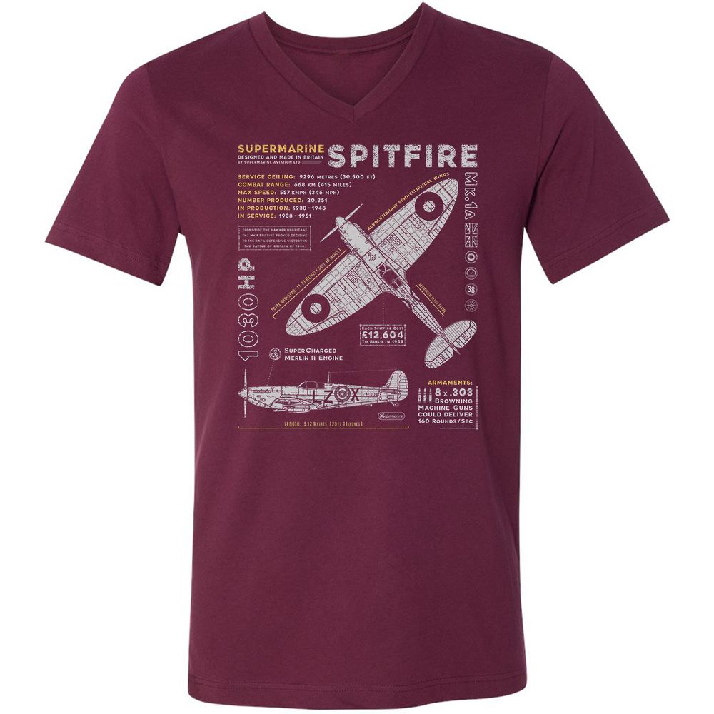 Supermarine Spitfire Essential - Maroon - 6
