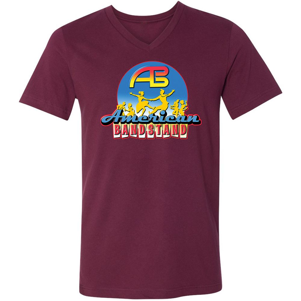 Unisex V-Neck T-Shirt - GDMN6TPM - Maroon - 6
