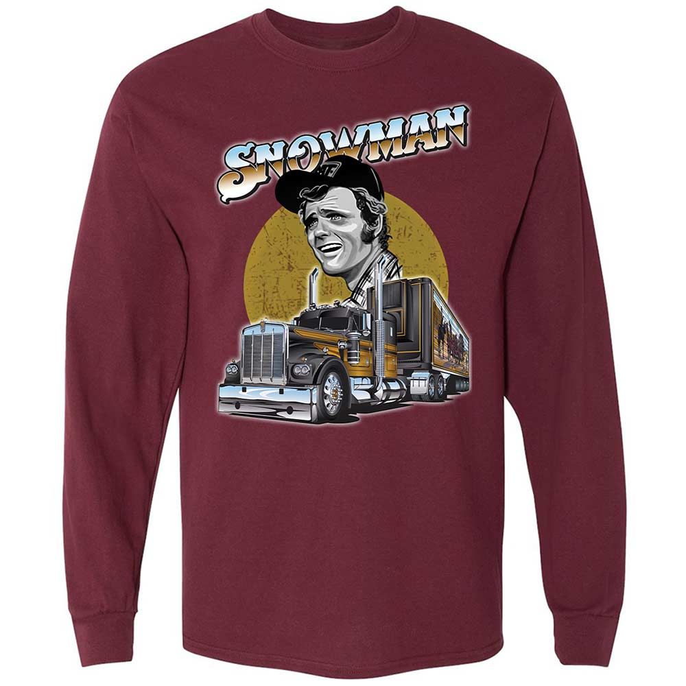 Long Sleeve T-Shirt - QBJ7M7H4 - Maroon - 6