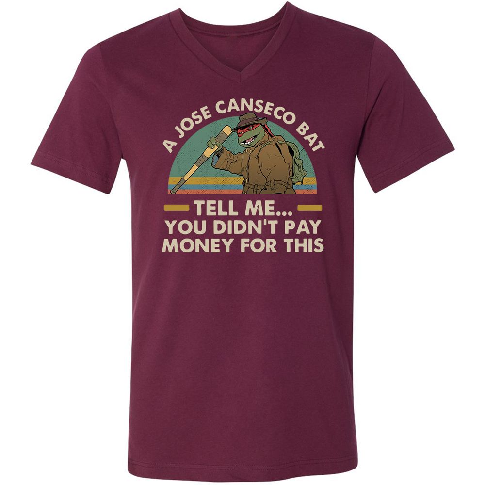 Unisex V-Neck T-Shirt - YM4362FG - Maroon - 6