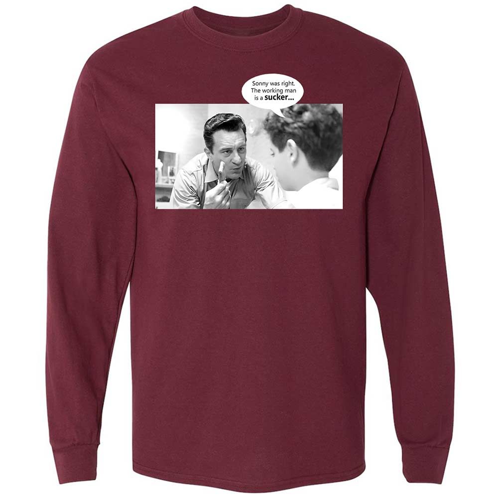 Long Sleeve T-Shirt - YGGLE5KP - Maroon - 6