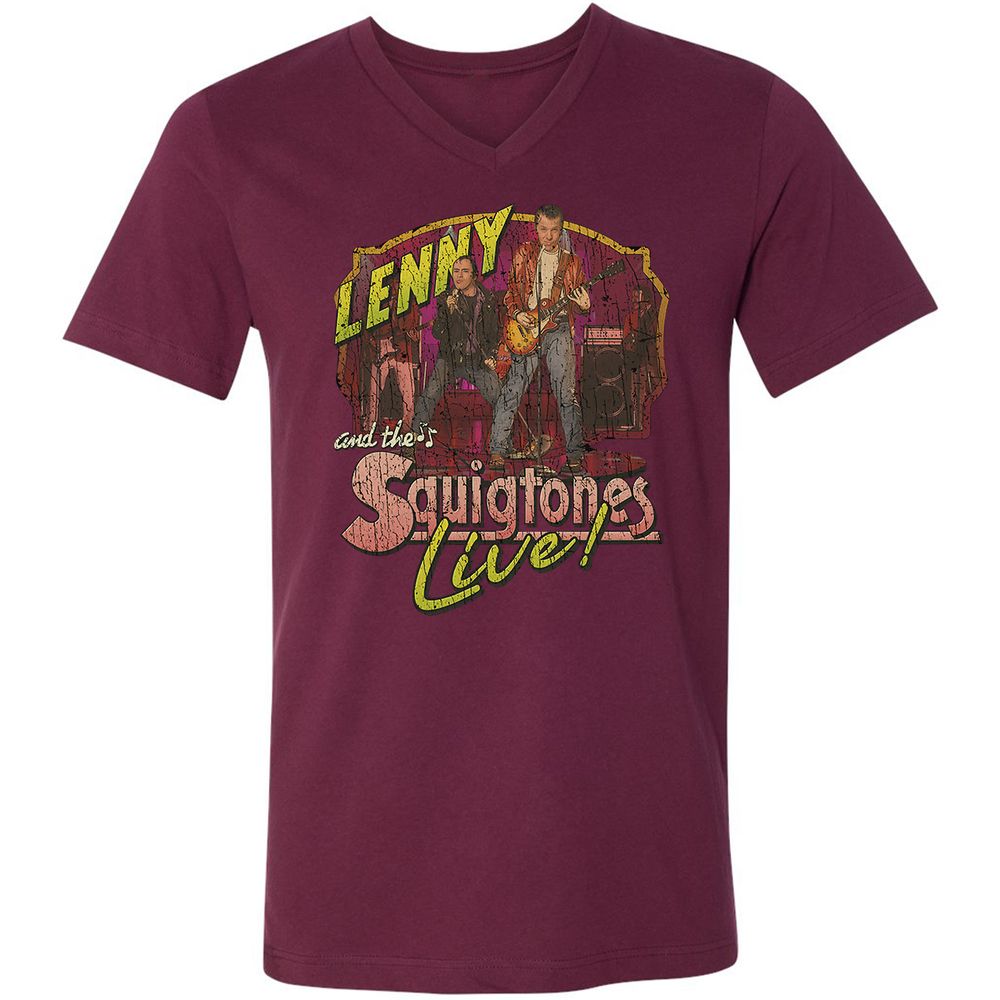 Unisex V-Neck T-Shirt - NHA53SFR - Maroon - 6