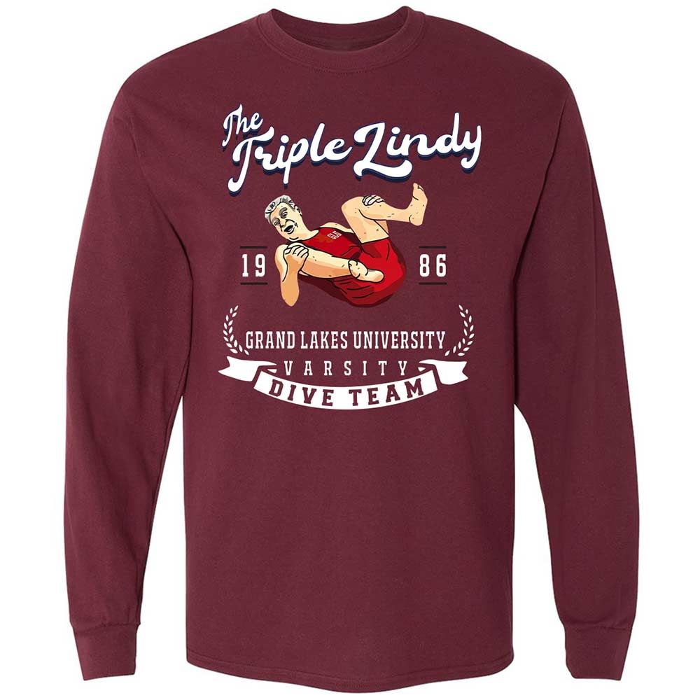 Long Sleeve T-Shirt - D7S49Q59 - Maroon - 6