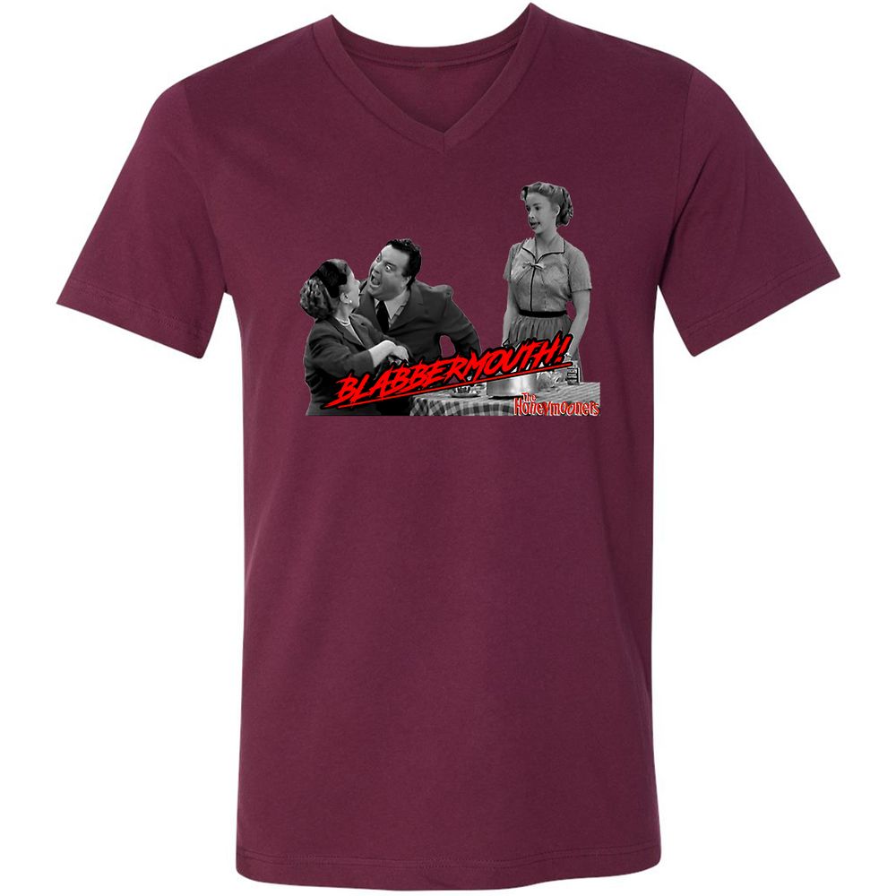 Unisex V-Neck T-Shirt - SEV29JN2 - Maroon - 6