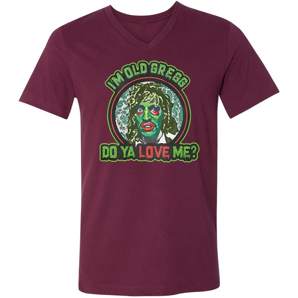 Unisex V-Neck T-Shirt - C1CJ1SWA - Maroon - 6