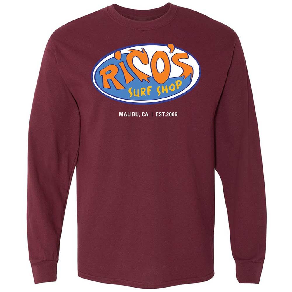 Rico's Surf Shop - Maroon - 6