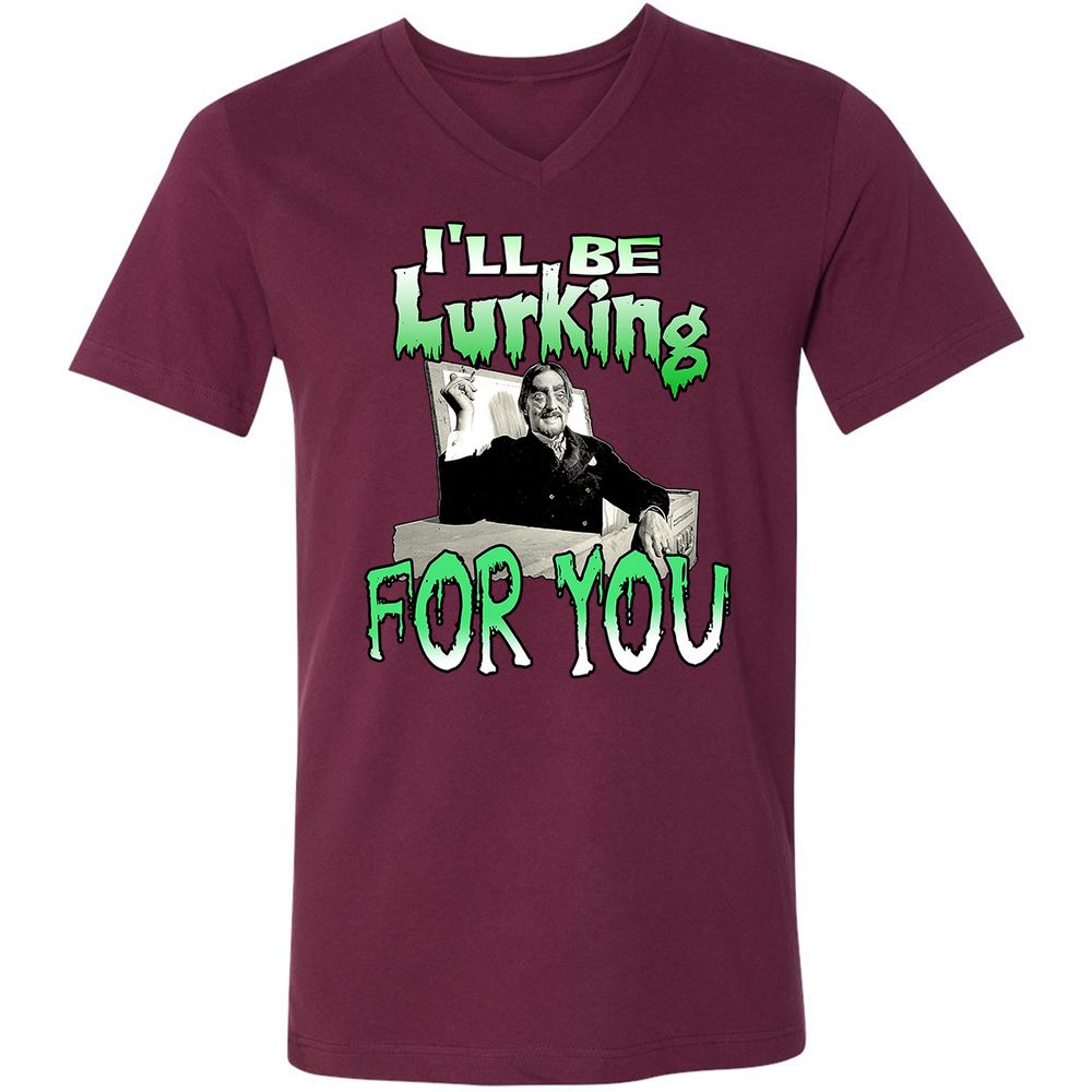 Unisex V-Neck T-Shirt - HTW4R57V - Maroon - 6