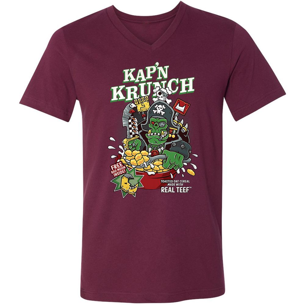 Unisex V-Neck T-Shirt - JVGDL8S1 - Maroon - 6