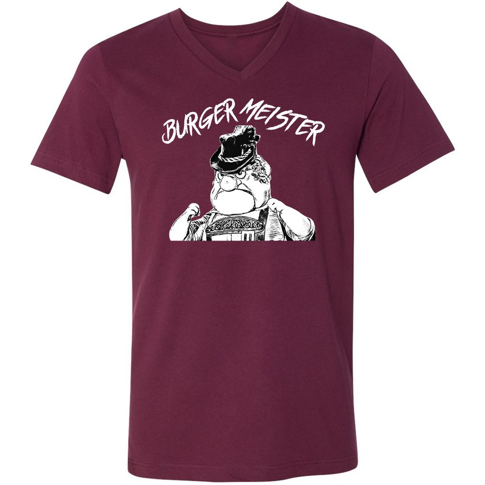 Unisex V-Neck T-Shirt - A1SYCWE1 - Maroon - 6