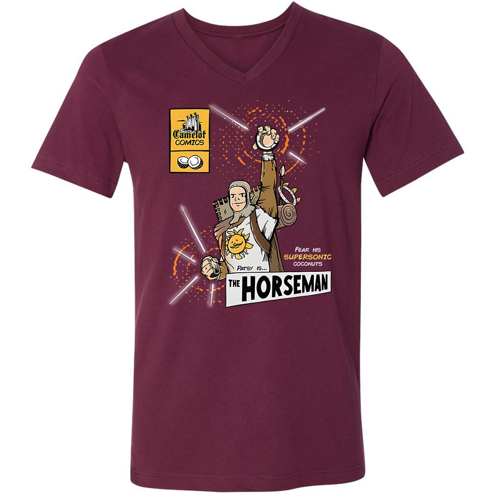 Unisex V-Neck T-Shirt - RZKMY2K8 - Maroon - 6