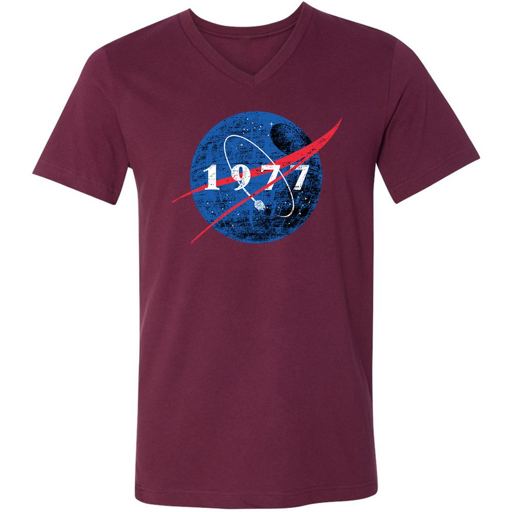 Unisex V-Neck T-Shirt - 2WGG57SE - Maroon - 6