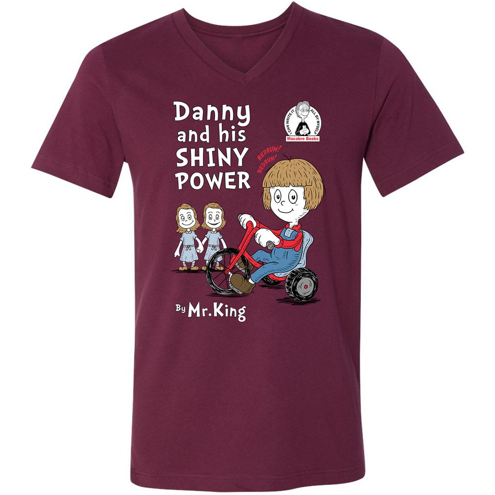 Unisex V-Neck T-Shirt - UXAYNK9B - Maroon - 6