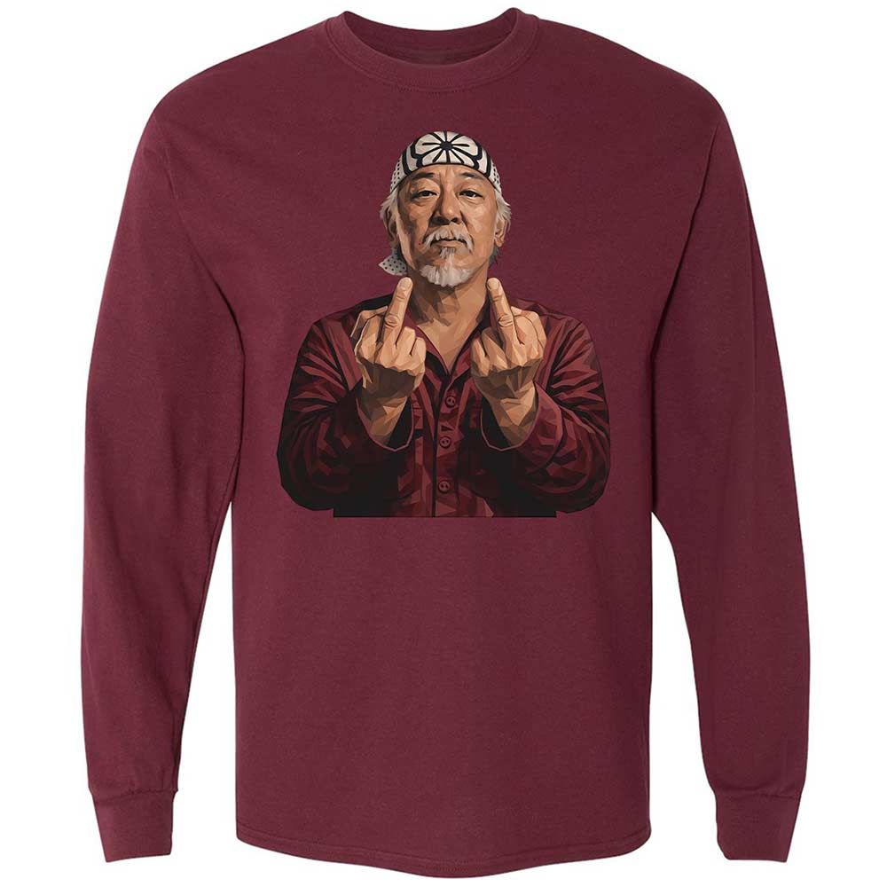 Long Sleeve T-Shirt - E5JKNUR6 - Maroon - 6