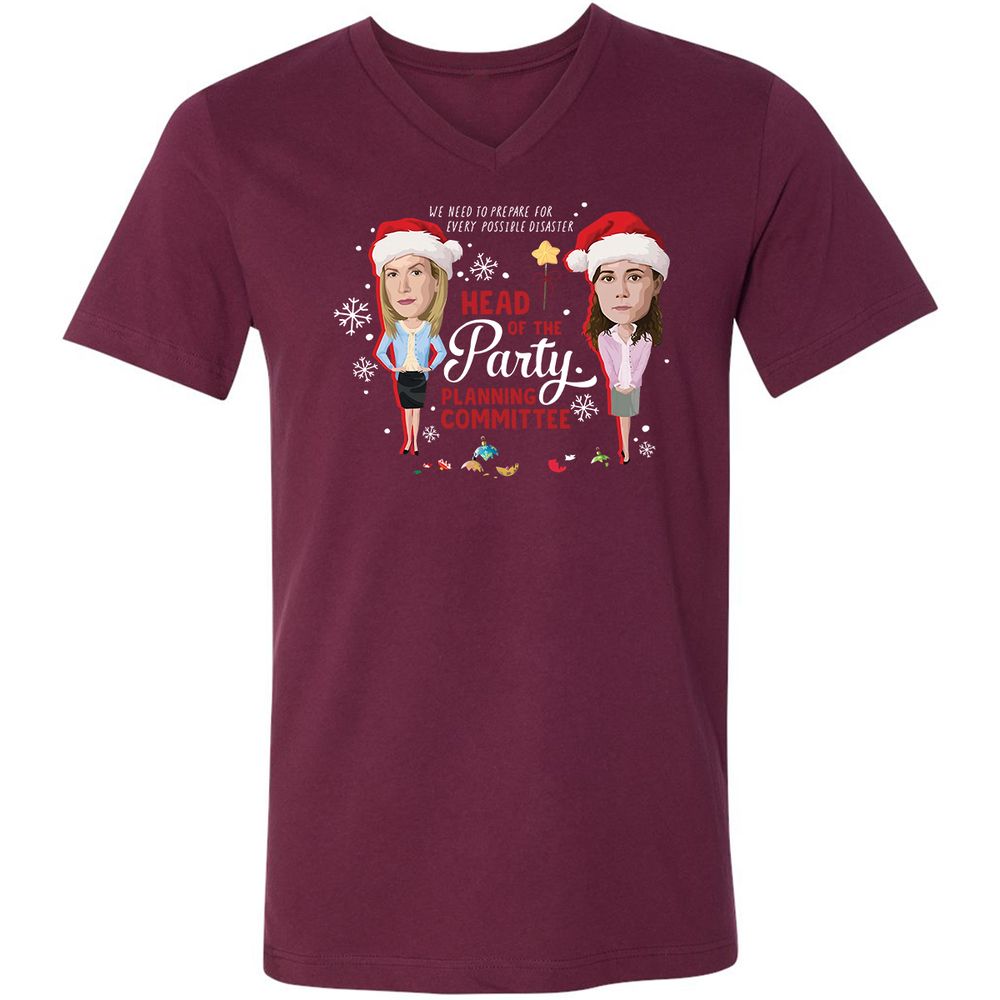 Head Of The Party Planning Committee Christmas - Maroon - 6