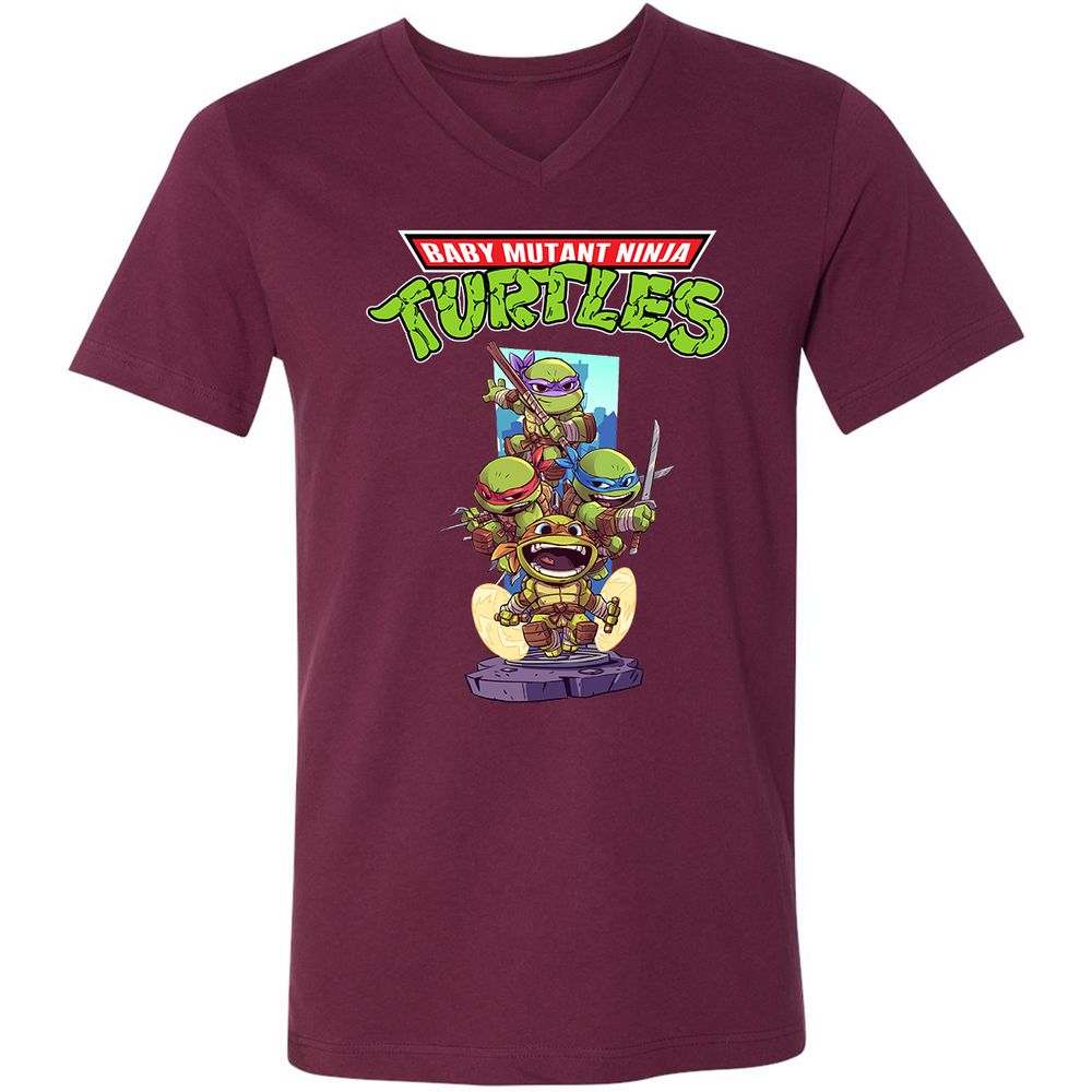 Unisex V-Neck T-Shirt - DSPKUE32 - Maroon - 6