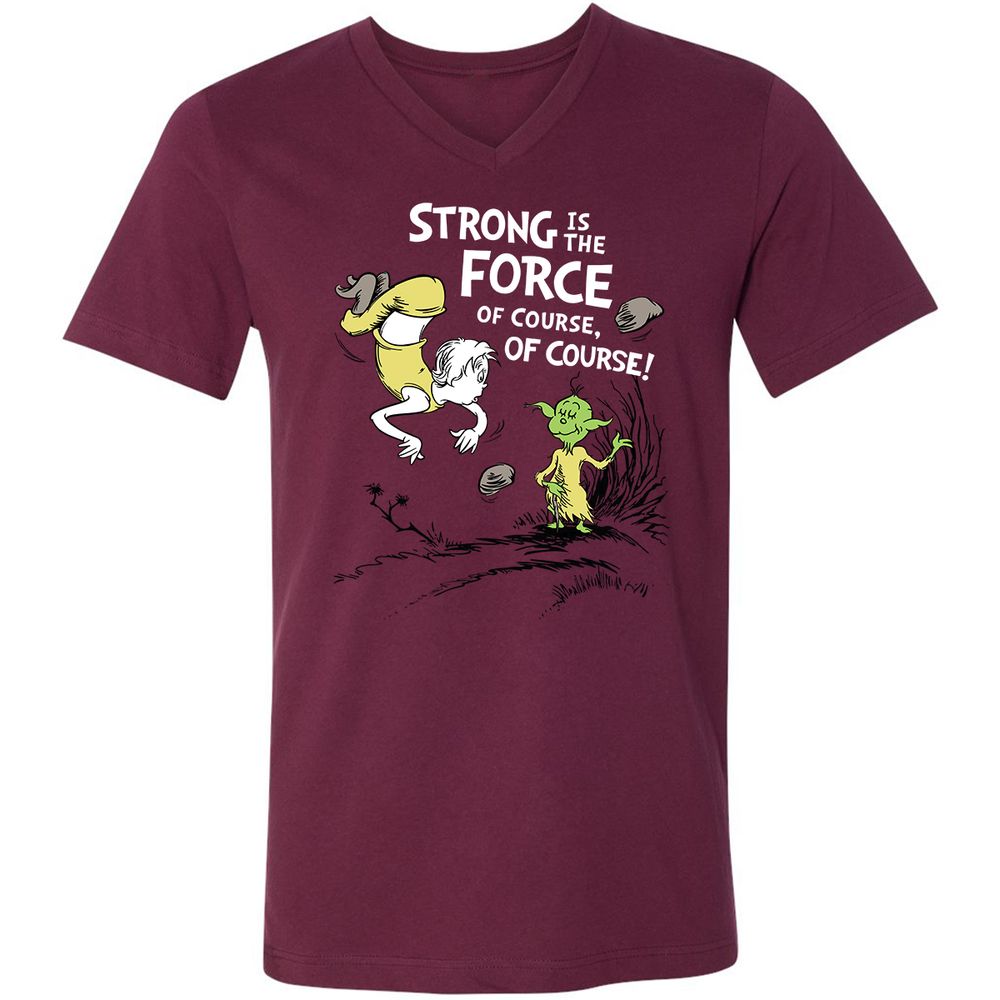 Unisex V-Neck T-Shirt - LK5N721B - Maroon - 6