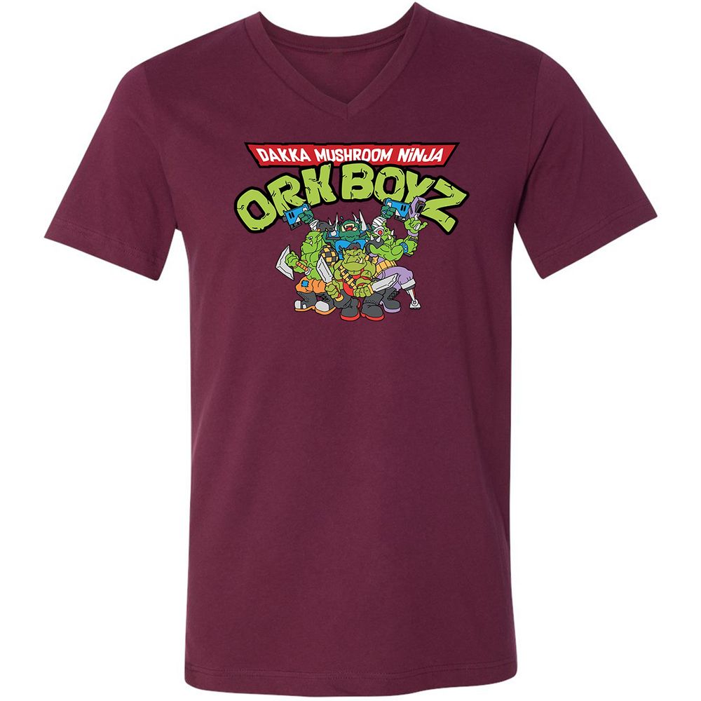 Unisex V-Neck T-Shirt - TYFNWM8R - Maroon - 6