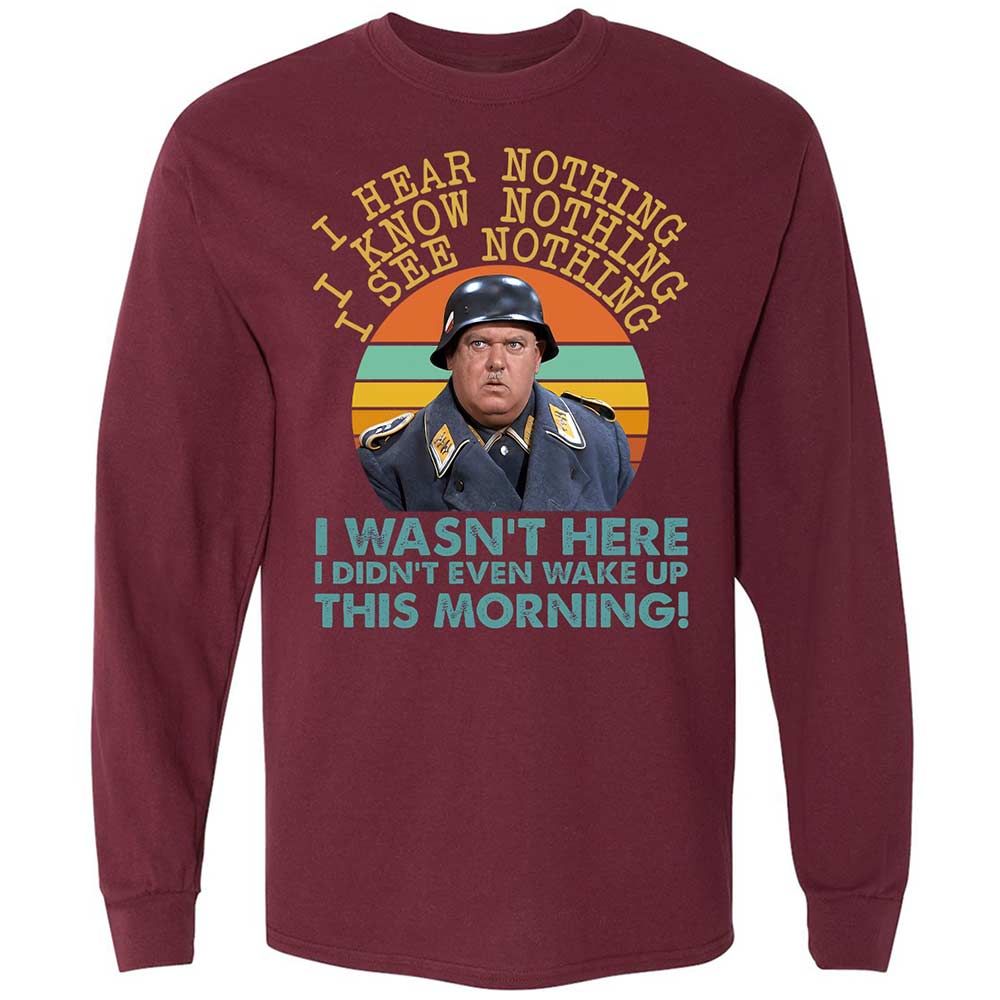 Long Sleeve T-Shirt - PLYZ7MWD - Maroon - 6
