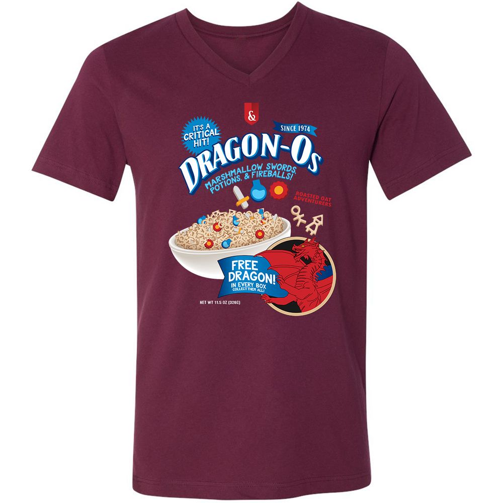 Unisex V-Neck T-Shirt - DPXAZ5ZU - Maroon - 6