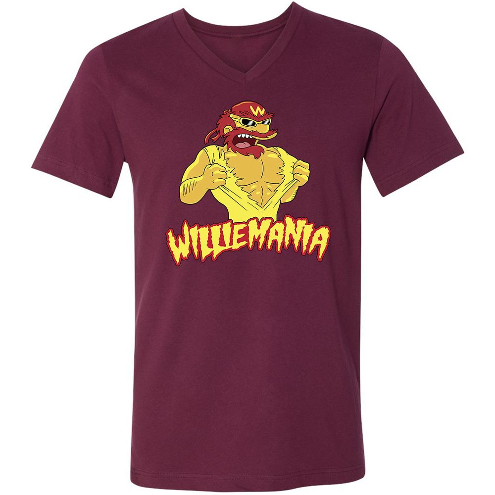 Unisex V-Neck T-Shirt - LH3NPBBJ - Maroon - 6