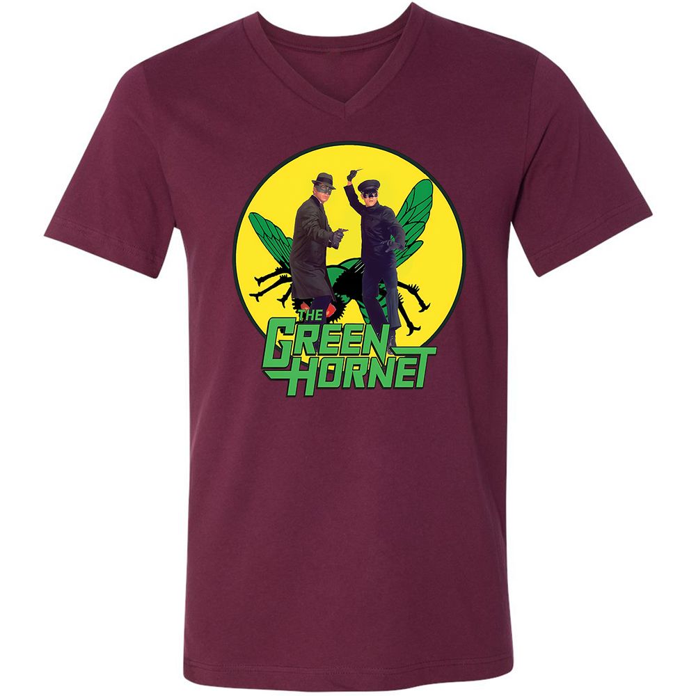 Unisex V-Neck T-Shirt - NBP9XWS9 - Maroon - 6