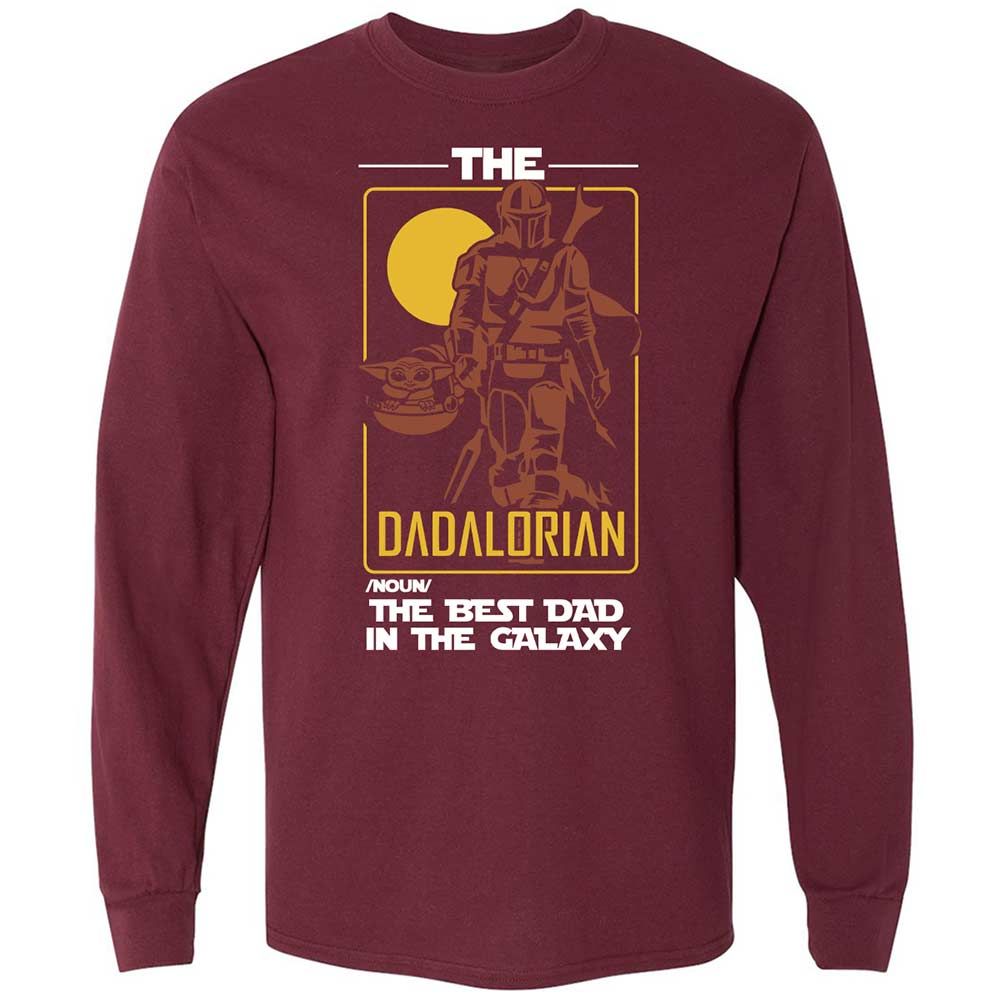 The Dadalorian The Best Dad In The Galaxy - Maroon - 6