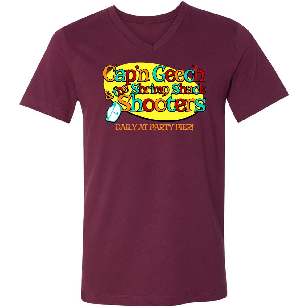 Unisex V-Neck T-Shirt - UYNWFEAZ - Maroon - 6