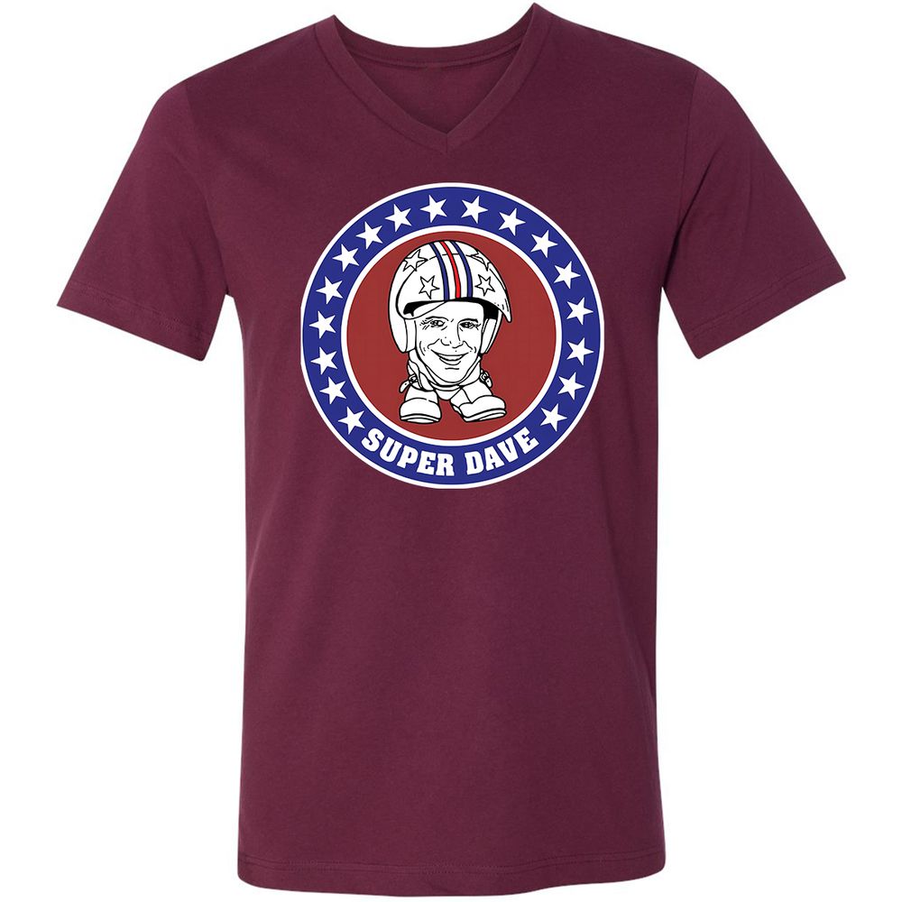 Unisex V-Neck T-Shirt - ULX71FAG - Maroon - 6