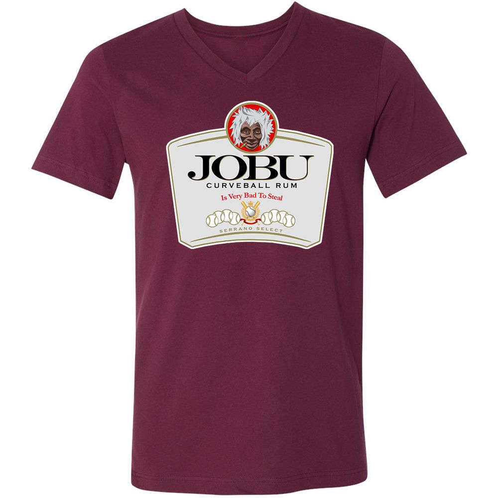 Unisex V-Neck T-Shirt - 2489FSMN - Maroon - 6