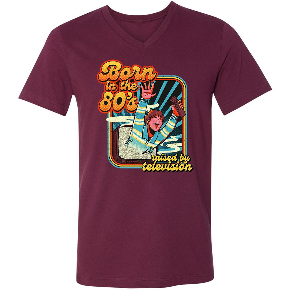 Unisex V-Neck T-Shirt - FSB24GAW - Maroon - 6