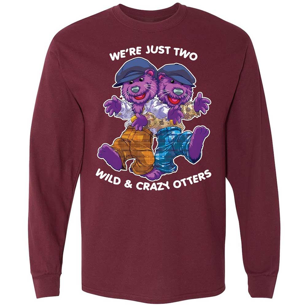 Two wild & crazy otters - Maroon - 6