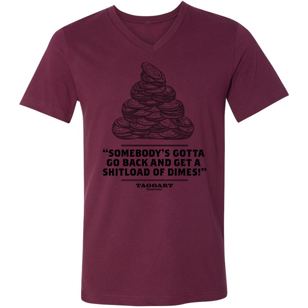Unisex V-Neck T-Shirt - RCCSF3K4 - Maroon - 6