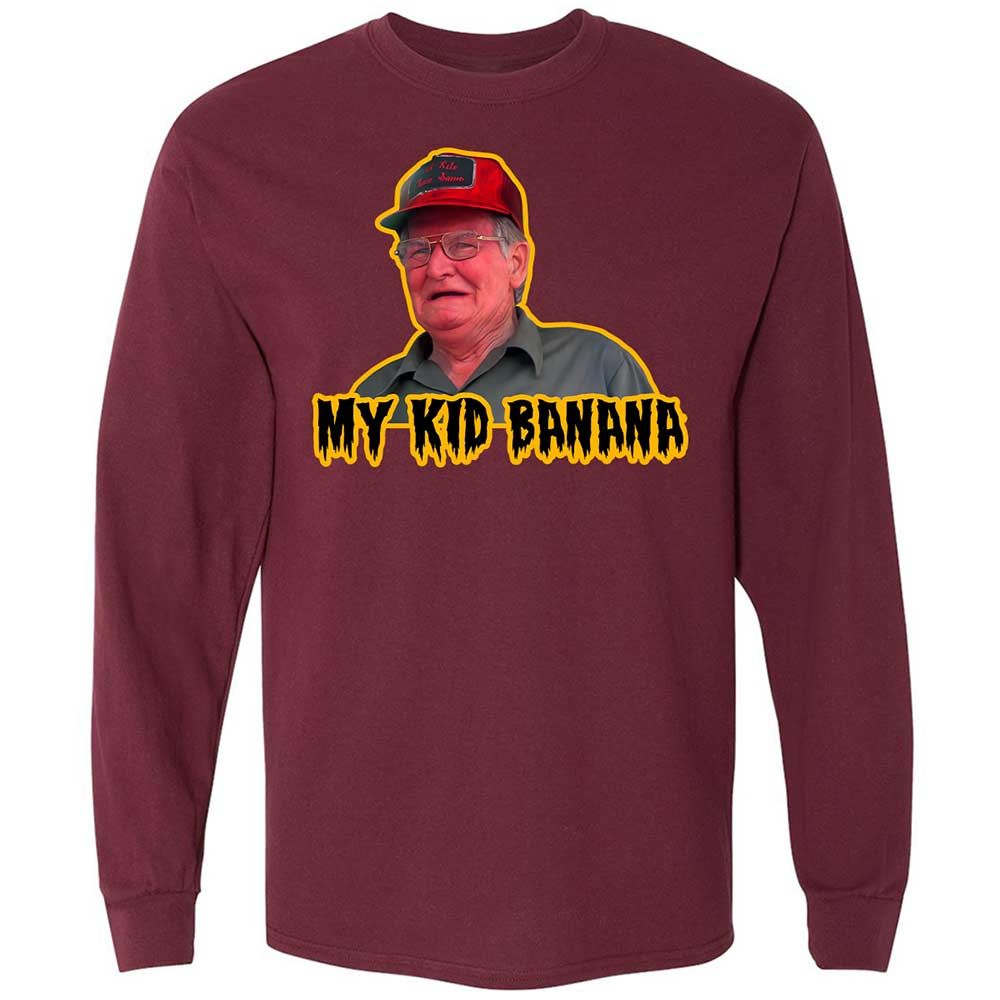Long Sleeve T-Shirt - LPU2DUZ7 - Maroon - 6
