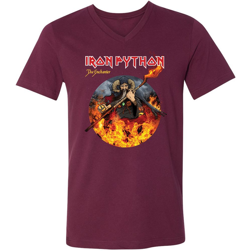 Unisex V-Neck T-Shirt - 2J3RTF5V - Maroon - 6