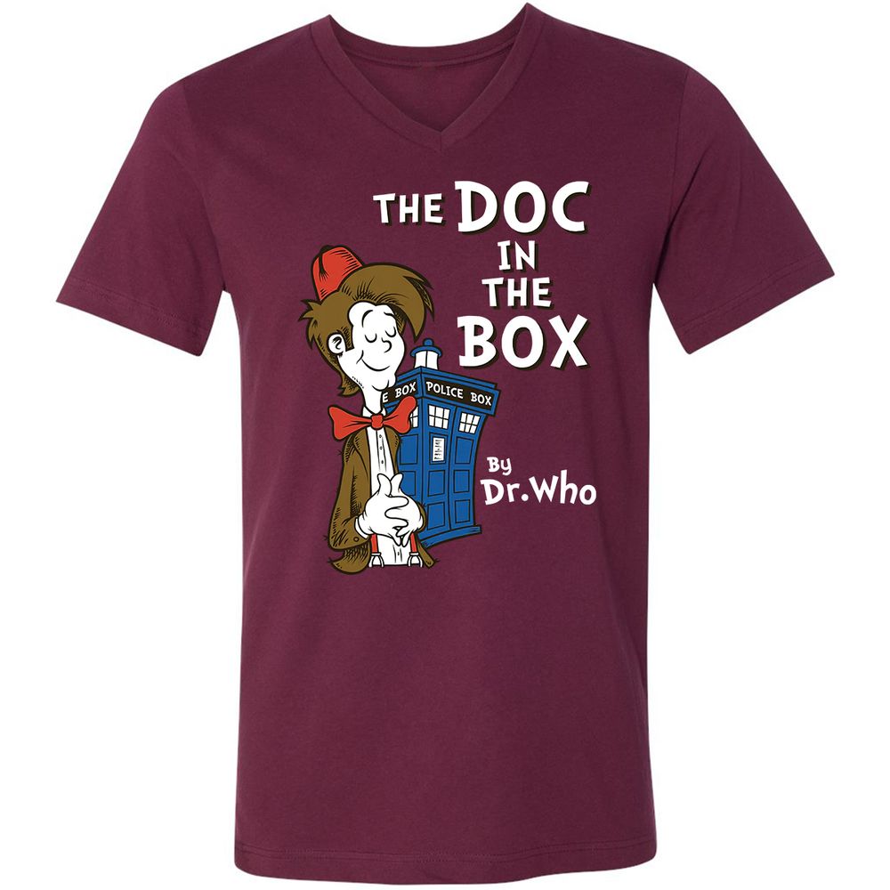 Unisex V-Neck T-Shirt - 16B3AMTV - Maroon - 6