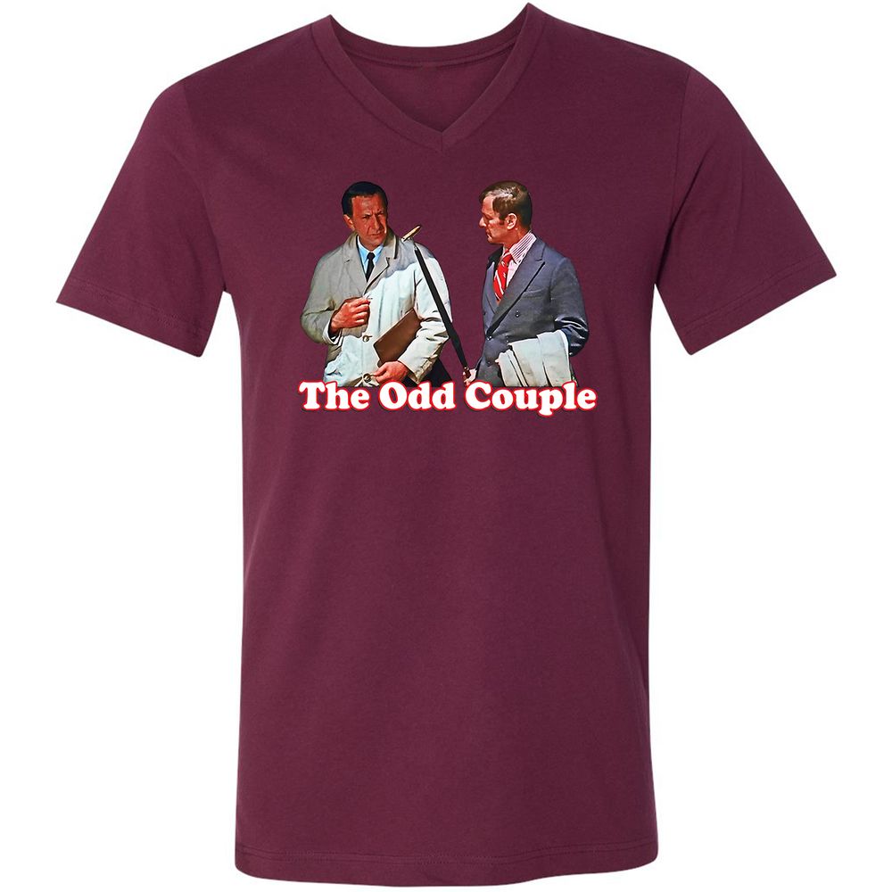 Unisex V-Neck T-Shirt - K1TNTLYB - Maroon - 6
