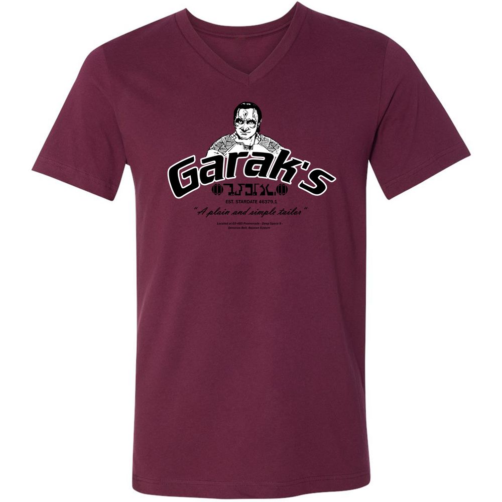 Unisex V-Neck T-Shirt - M11SV5PJ - Maroon - 6