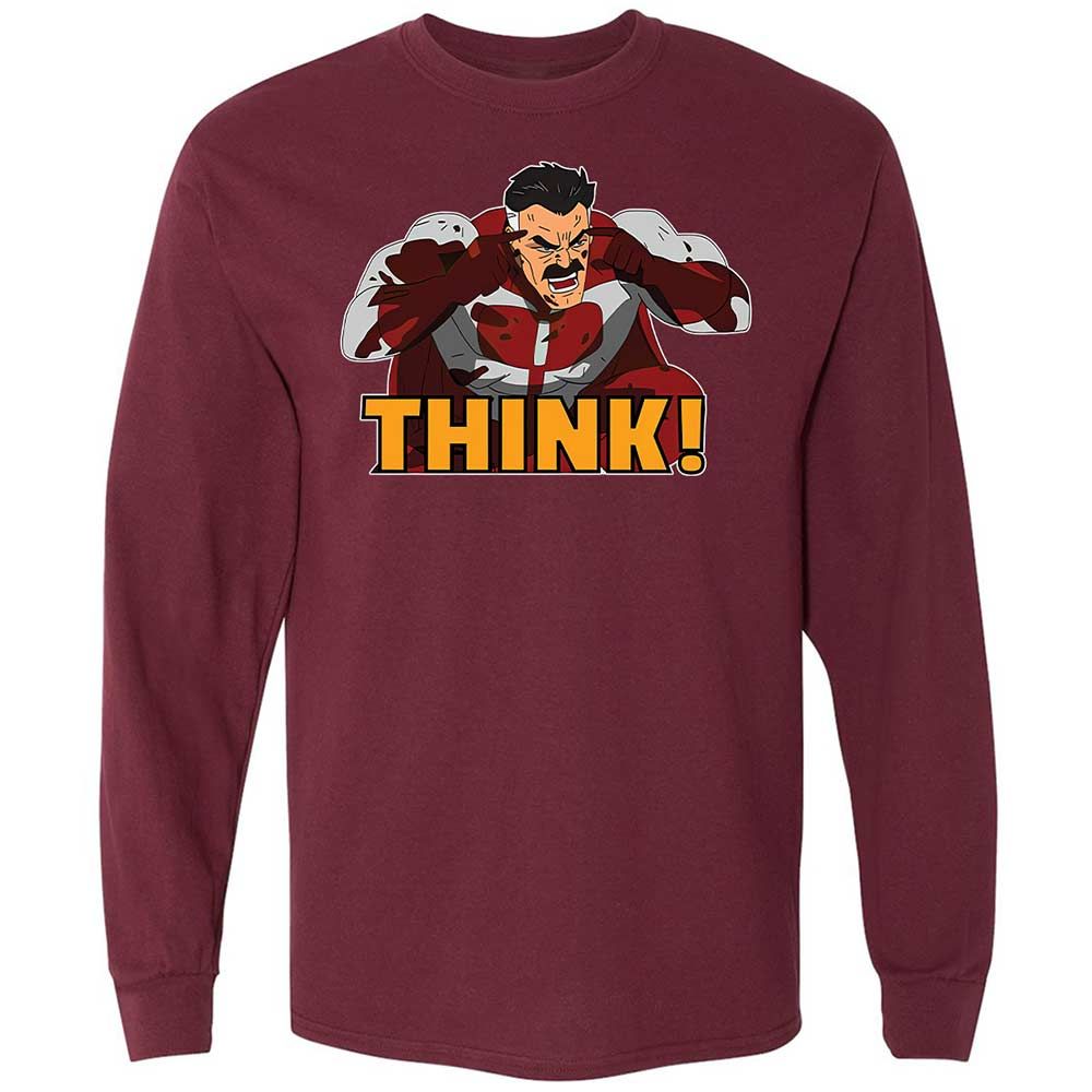 Long Sleeve T-Shirt - LC6DDVZ9 - Maroon - 6
