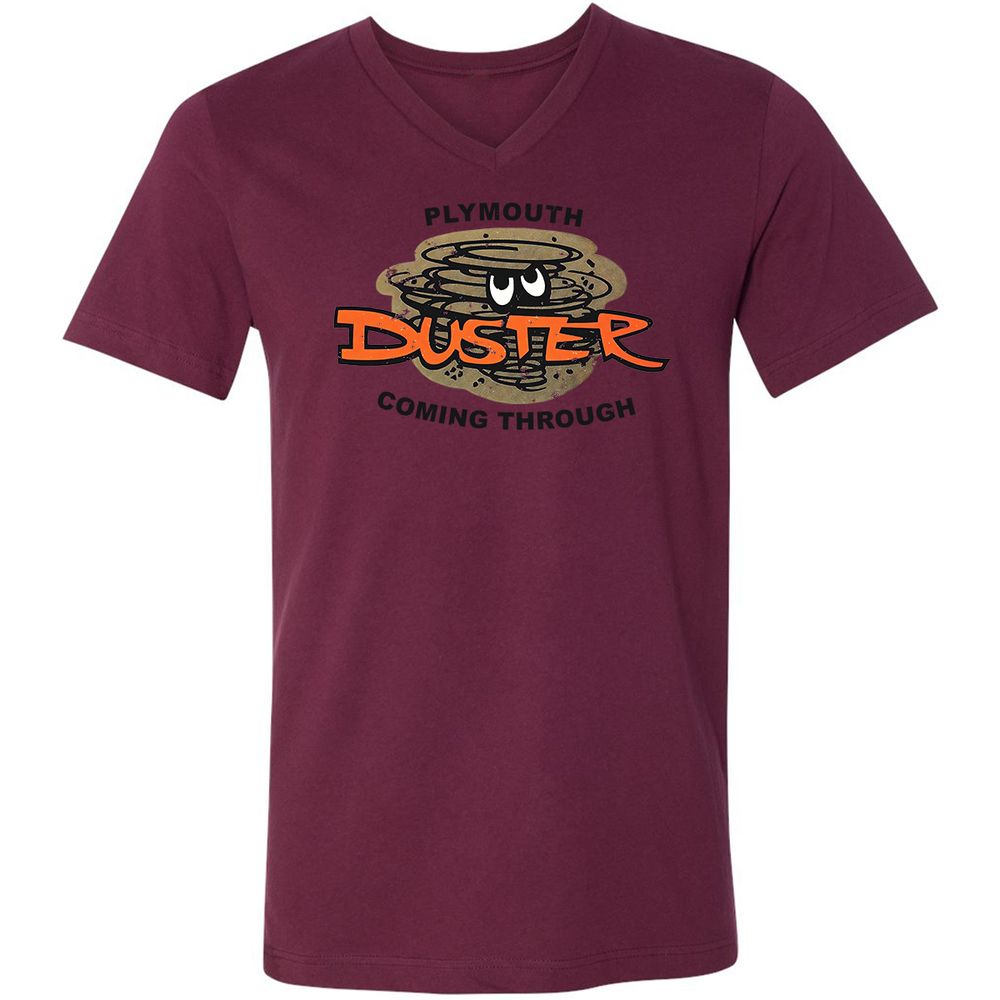 Unisex V-Neck T-Shirt - C3EGB4N4 - Maroon - 6