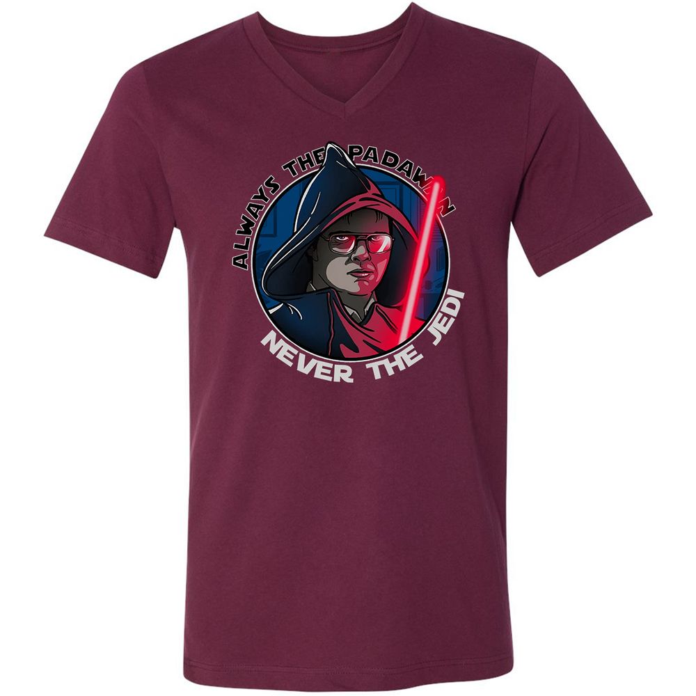 Unisex V-Neck T-Shirt - C5FKZ32J - Maroon - 6