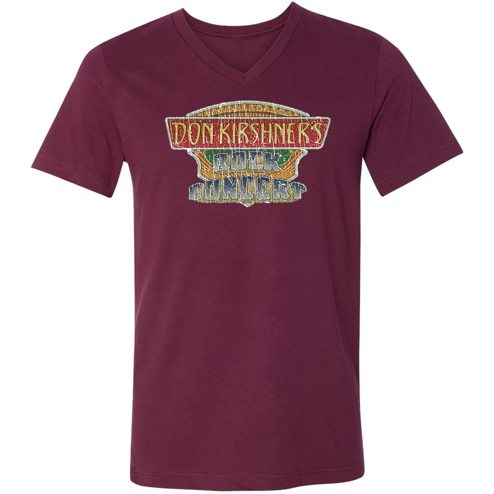 Unisex V-Neck T-Shirt - 5MJ4BWBX - Maroon - 6