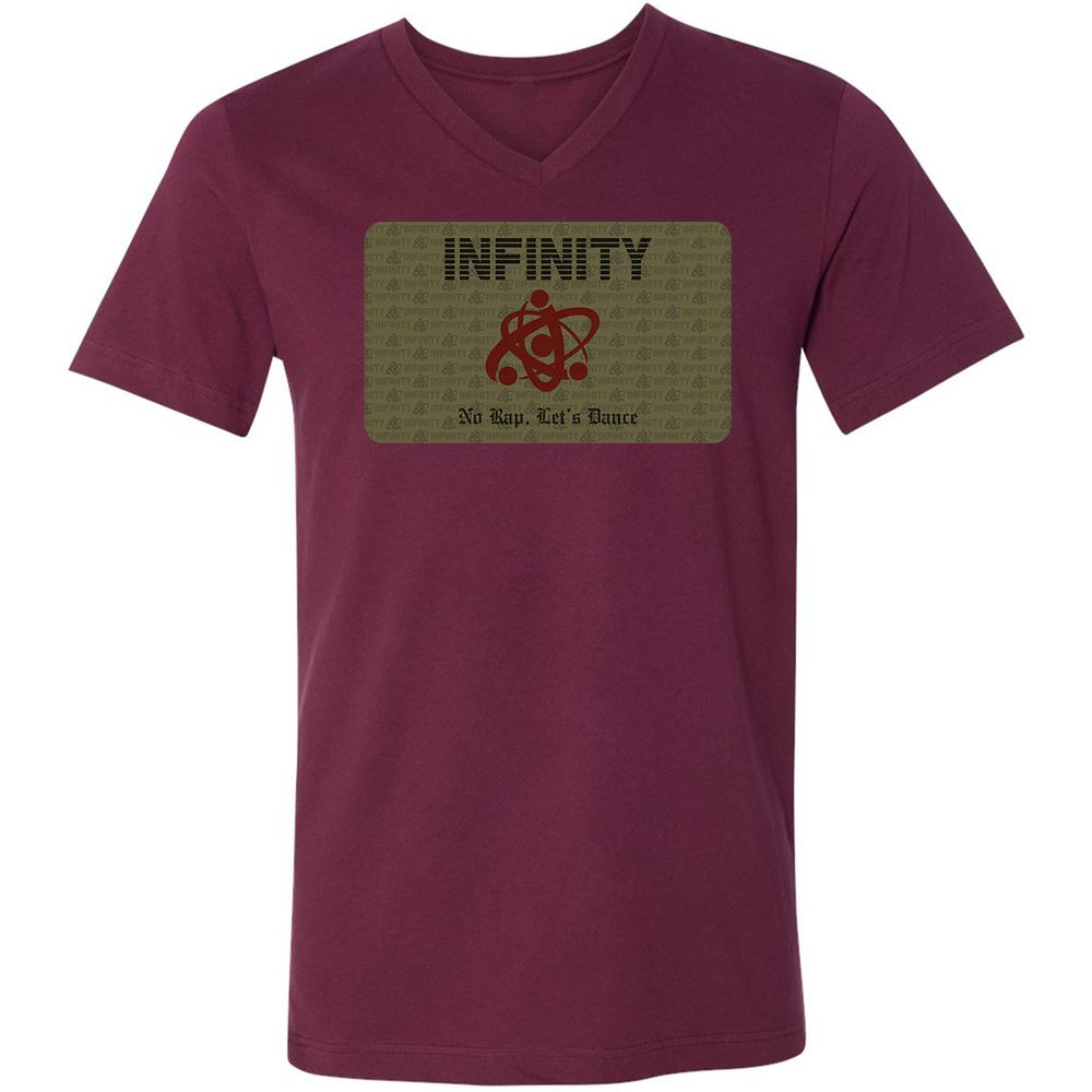 Unisex V-Neck T-Shirt - Y1PE59QF - Maroon - 6