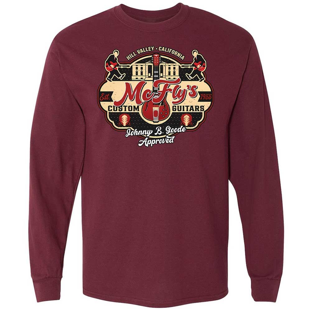 Long Sleeve T-Shirt - ZMSG6PQ7 - Maroon - 6