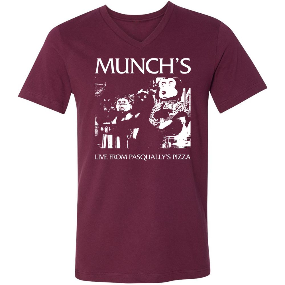 Unisex V-Neck T-Shirt - 77PBSNG3 - Maroon - 6
