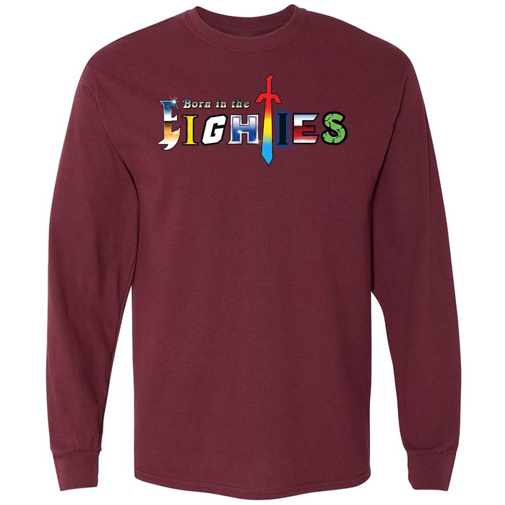 Long Sleeve T-Shirt - V5GVQ1T3 - Maroon - 6